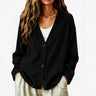 Corduroy V-Neck Button Cardigan Jacket