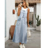 Stylish Casual Versatile Denim One-piece Dress For Women